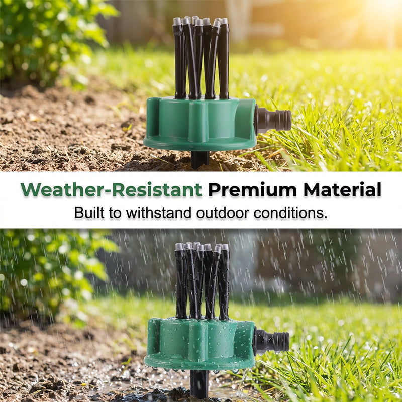 RZXEA™ 360° Precision Irrigation Sprinkler – 360° multi‑directional, custom spray patterns. Gentle on delicate plants. Save water, grow better. 🌱✅