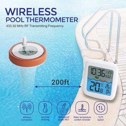 RZXEA™ Wireless Pool Thermometer Floating