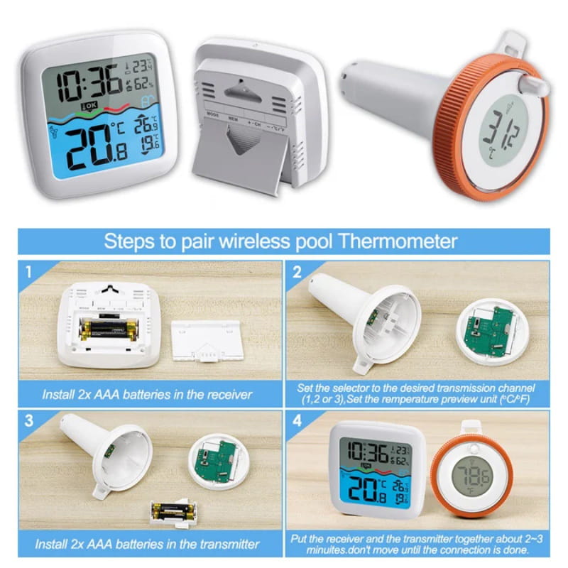 RZXEA™ Wireless Pool Thermometer Floating