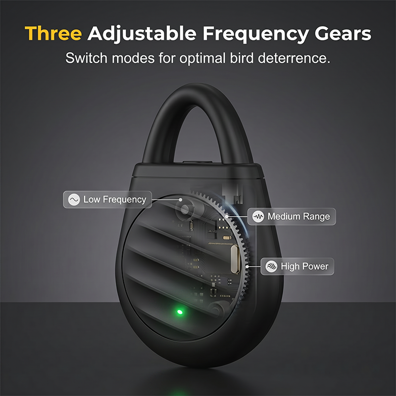 🔥Limited time: Buy 3 get 2 free!🐦 RZXEA™ Portable Ultrasonic Bird Repellent Keychain