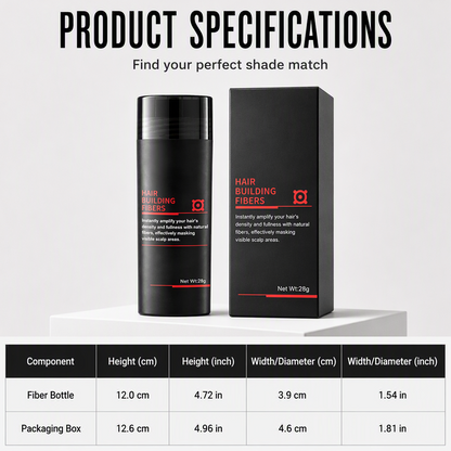 🏆 Official Store | RZXEA™ Hair Building Fibers 27.5g Instant Hairline Filler and Thickener